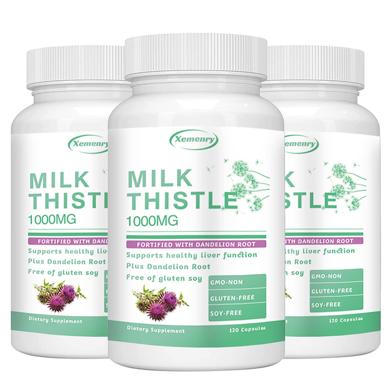Milk Thistle Silymarin - Milk Thistle Capsules 1000mg - with