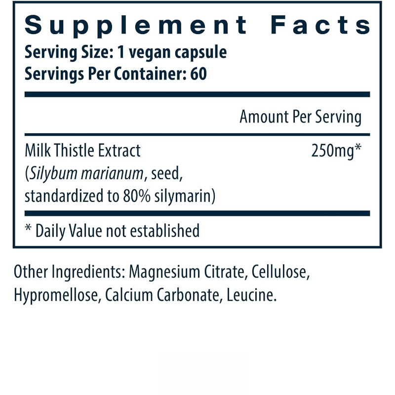 Milk Thistle 1000mg Capsules C - đánh giá và giá Milk Thistle Silymarin