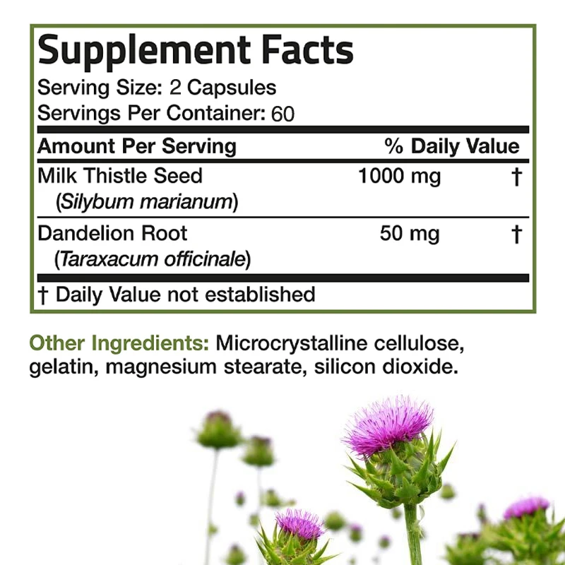 Natural Milk Thistle Supplemen - đánh giá và giá Milk Thistle Silymarin