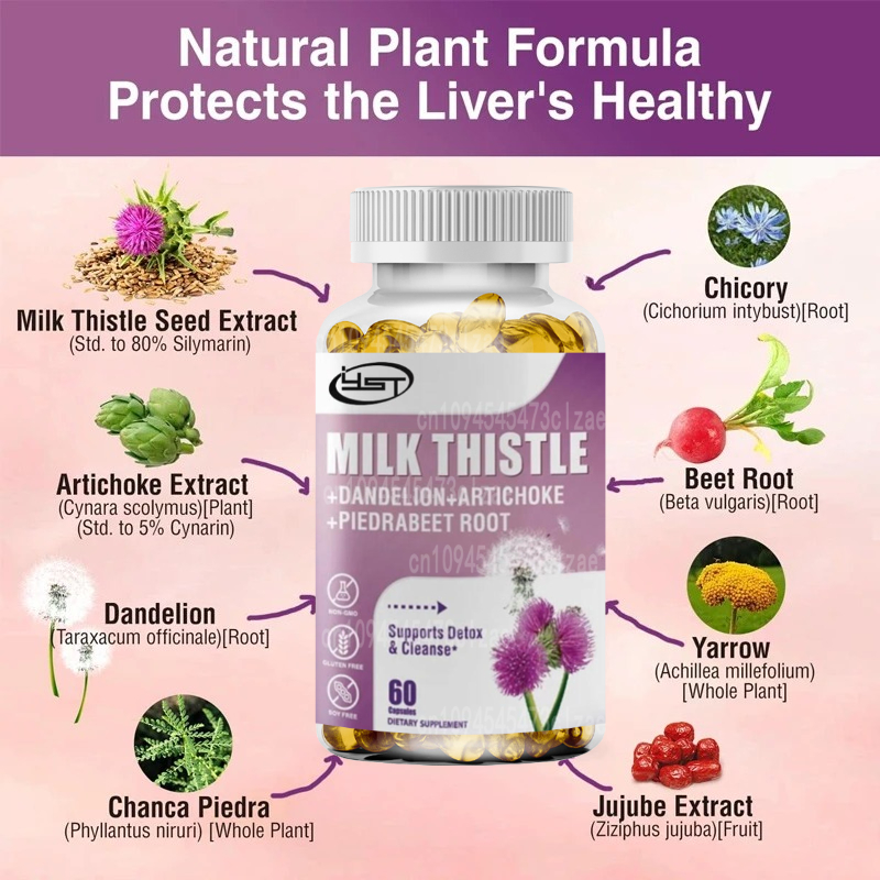 Milk Thistle Supplement Contai - đánh giá và giá Milk Thistle Silymarin